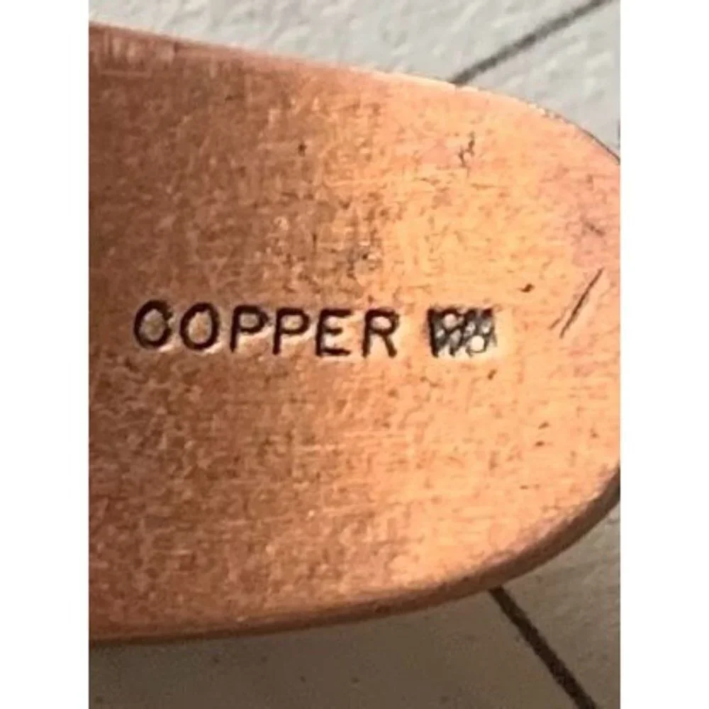 Wheeler Manufacturing Company Vintage Copper Cuff Bracelet Southwestern 1990
